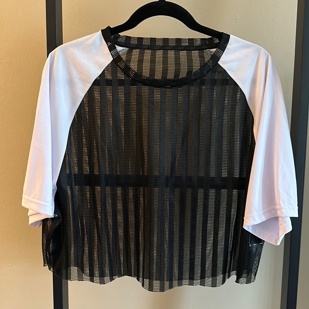 Mesh Crop T Shirt
